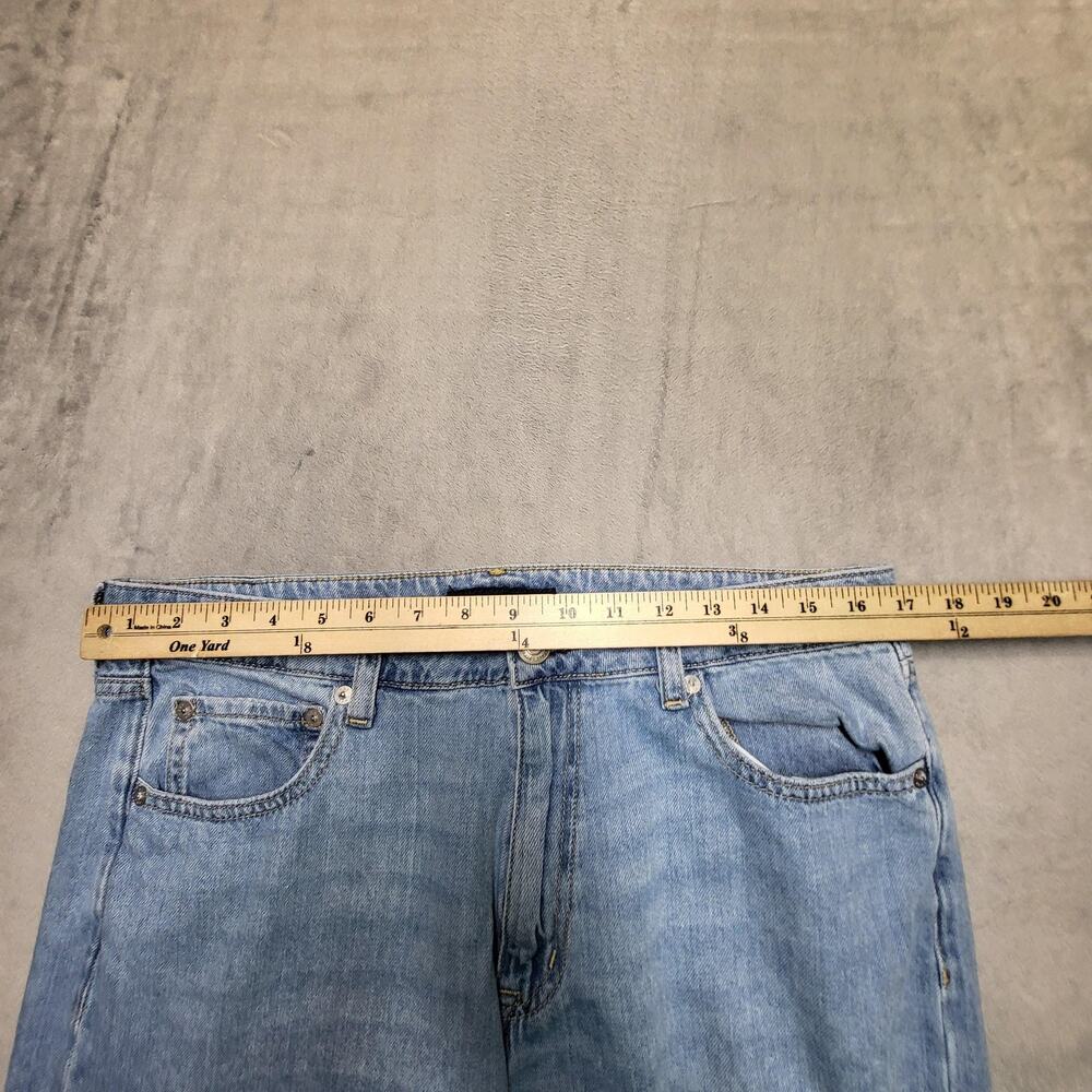 Aeropostale Jeans Womens 12 Blue High Rise Wide-Leg Relaxed Light Wash - Picture 8 of 10